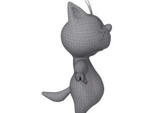 cat cartoon 02 3D Model