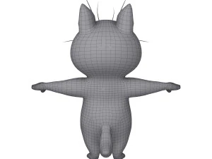 cat cartoon 02 3D Model