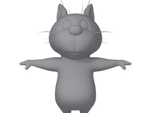 cat cartoon 02 Modello 3D