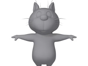 cat cartoon 02 3D Model