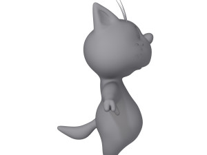 cat cartoon 02 Modello 3D