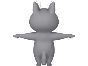 cat cartoon 02 Modello 3D