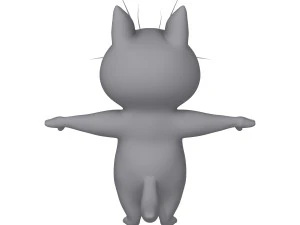 cat cartoon 02 3D Model