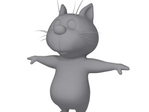 cat cartoon 02 3D Model