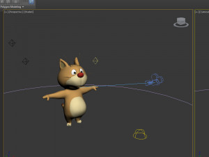 cat cartoon 02 Modello 3D