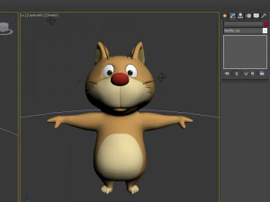 cat cartoon 02 3D Model