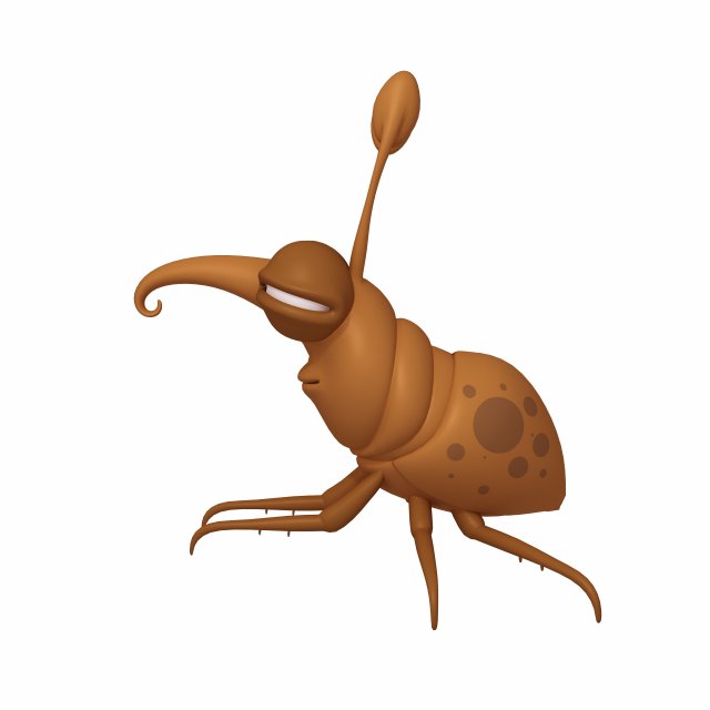 bug cartoon Modèle 3D .c4d .max .obj .3ds .fbx .stl .blend 