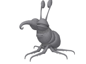 bug cartoon Modèle 3D