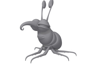 bug cartoon Modèle 3D