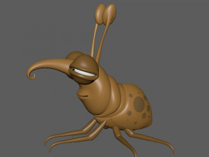 bug cartoon Modèle 3D