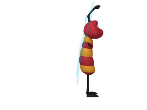 butterfly cartoon 3D मॉडल
