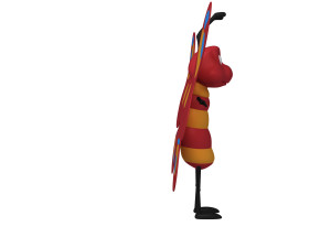 butterfly cartoon 3D मॉडल