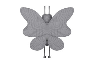 butterfly cartoon 3D मॉडल