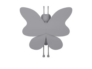 butterfly cartoon 3D मॉडल