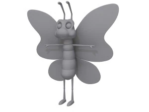 cartone animato di farfalla Modello 3D