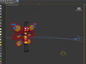 cartone animato di farfalla Modello 3D