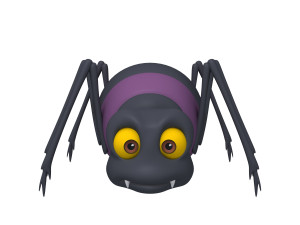 spider cartoon 3D Model