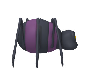 spider cartoon 3D Model