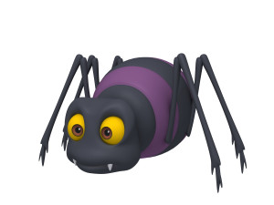 spider cartoon 3D Model