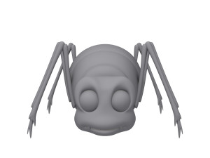 spider cartoon 3D Model