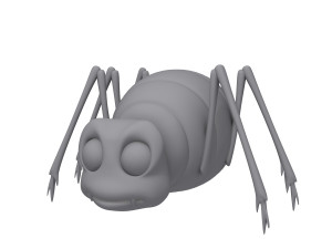 spider cartoon 3D Model
