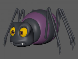 spider cartoon 3D Model
