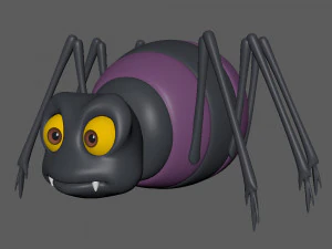 dessin anim&eacute; d'araign&eacute;e Modèle 3D