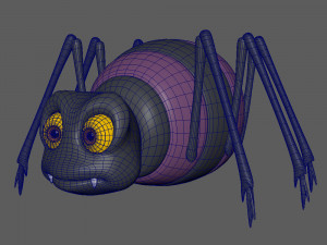 spider cartoon 3D Model
