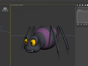 spider cartoon 3D Model