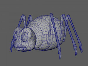 spider cartoon 3D Model