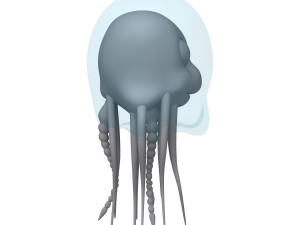 jellyfish cartoon 3D Model