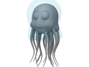 jellyfish cartoon 3D Model