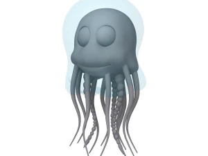 jellyfish cartoon 3D Model