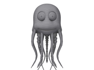 jellyfish cartoon 3D Model