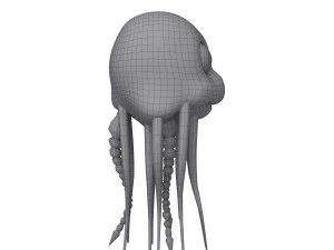 jellyfish cartoon 3D Model