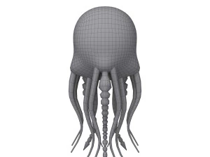 jellyfish cartoon 3D Model
