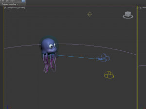 jellyfish cartoon 3D Model