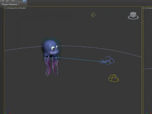 jellyfish cartoon 3D Model