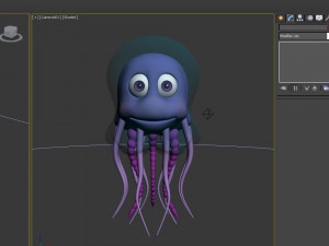 jellyfish cartoon 3D Model