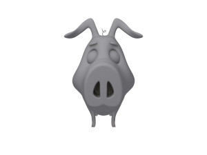 pig cartoon 3D Модель