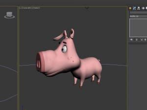 pig cartoon 3D Модель