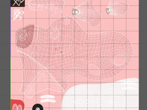 pig cartoon 3D Model