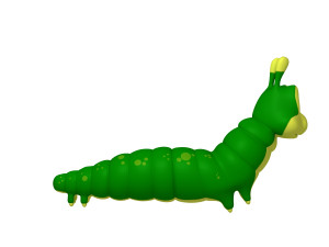 caterpillar cartoon 3D Model