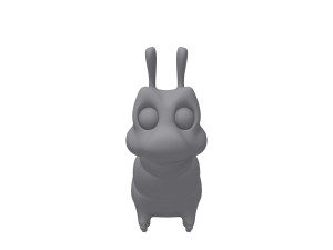 caterpillar cartoon 3D Model
