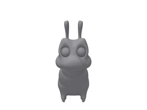 desenho animado de lagarta Modelo 3D