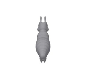 desenho animado de lagarta Modelo 3D