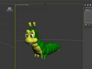 caterpillar cartoon 3D Model