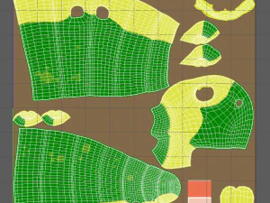 desenho animado de lagarta Modelo 3D