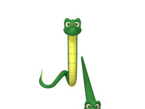 snake cartoon 3D 모델