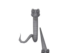 snake cartoon 3D Model